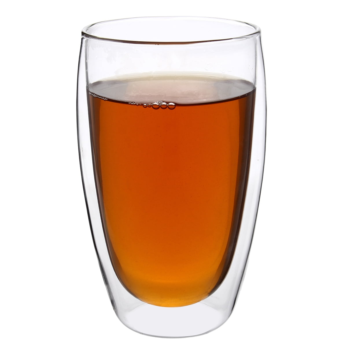 Meigar Glass Coffee or Tea Mugs Drinking Glasses Double Wall Thermal Insulated Cups, Espresso Latte Cappuccino Stackable Glassware