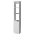 thumbnail image 3 of Cabinet, Freestanding Storage Cabinet with 3 Shelves and 1 Door for Bathroom, Kitchen, Living Room, White, 3 of 5
