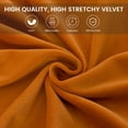 thumbnail image 5 of SHANNA Velvet Tub Chair Covers, 2 Pieces Stretch Modern Armchair Slipcovers Non Slip Sofa Couch Slipcover for Club Bar Counter Living Room Reception,With Separate Cushion Cover, Orange, 2 Pack, 5 of 12
