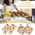 thumbnail image 5 of Disketp Thanksgiving With Turkey Oven Mitts and Potholders BBQ Gloves-Oven Mitts and Pot Holders Cooking Baking Grilling(4-Piece Set), 5 of 6