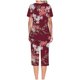 thumbnail image 4 of Conjunto de Ropa de Estar para Mujer, Blusa de Manga Corta de Impresión de Moda Y Pantalones Cortos con Cintura Elástica Hecha de Poliéster, Pantalones de Cintura Elástica para Mujeres, 4 of 6