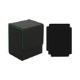 thumbnail image 4 of S SERENABLE Card Deck Box Card Deck Case Collectible Game with Dividers Card Storage Box Black Green, 4 of 9