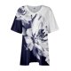 thumbnail image 4 of Camiseta de Manga Corta de Cuello en V Sólido Casual, Camisetas de Manga Corta para las Mujeres, 4 of 7