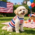thumbnail image 7 of Yhmxh American Flag Striped Star Dog Vest, Breathable Mesh Sleeveless Pet T-Shirt, Patriotic USA Themed Puppy Clothes for Independence Day, Summer Daily Walking and Holiday Party Dress Up, 7 of 7