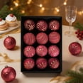 thumbnail image 4 of Dmlowu 12Pcs Antique Christmas Ornaments Sets, Vintage Hanging Christmas Ball Ornaments with Gift Box, Christmas Tree Decorations for Home Wedding Holiday Party, 4 of 7