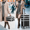 thumbnail image 7 of Alden Design 3-in-1 Rolling Makeup Train Case Cosmetic Trolley, Black, 7 of 7