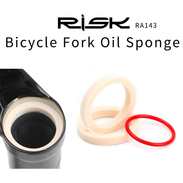 Bicicleta RISK 2x Anillo de espuma sellada para absorción de aceite de esponja de aceite de horquilla delantera de bicicleta (34 mm) Ehuebsd Para Eestrenar