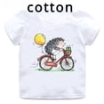 thumbnail image 2 of Lindo erizo dibujos animados animales niños algodón camisetas divertidas bebés niños camiseta divertida verano niños manga corta tops niñas ropa, 2 of 5