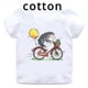 thumbnail image 2 of Lindo erizo dibujos animados animales niños algodón camisetas divertidas bebés niños camiseta divertida verano niños manga corta tops niñas ropa, 2 of 5
