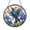 Acrylic 3.5 Inch, variant on Blue Iris and Bluebird Stained Glass Style Suncatcher – Window Decor