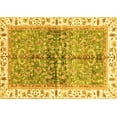 thumbnail image 1 of Ahgly Company Indoor Rectangle Oriental Yellow Traditional Area Rugs, 2' x 3', 1 of 4