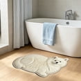 thumbnail image 4 of Tuvgenk Bathroom Area Rugs Cute Funky Absorbent Floor Mats for Bathroom Novelty Shaped Quick Dry Animai Print Non-Slip 16 X 24 in, 4 of 6