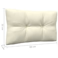 thumbnail image 4 of vidaXL 3-Seater Garden Sofa with Cream Cushions Solid Pinewood, 4 of 4