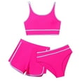 thumbnail image 1 of Toimothcn Girls Swimsuits Sleeveless Casual Solid Color 3 Piece Bathing Set Quickly Dry Cover Up Swimwear 8-9 Years, 1 of 6