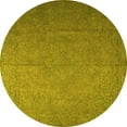 thumbnail image 1 of Ahgly Company Machine Washable Indoor Round Persian Yellow Bohemian Area Rugs, 7' Round, 1 of 4