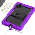 thumbnail image 3 of FJLBDE Case for Xiaomi Redmi Pad SE 8.7 inch 2024, Rugged Shockproof Tablet Cases Cover with Kickstand Shoulder Strap, Purple, 3 of 7
