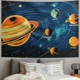 thumbnail image 2 of Autua Planets Space Art Tapestry Wall Hanging Unique Style Graphic Tapestries Home Decor for Living Room Bedroom Dorm Farmhouse - 4 Sizes Available 60x50inch, 2 of 6