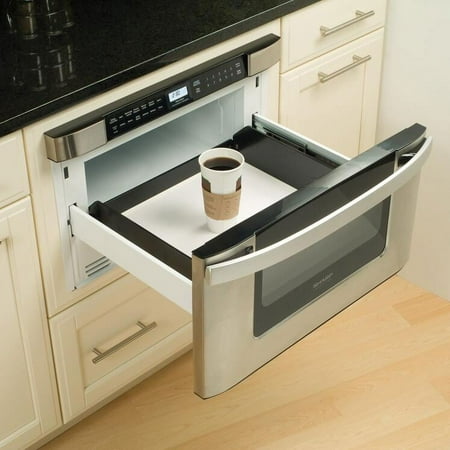 Sharp - 24" 1.2 Cu. Ft. Built-in Microwave Drawer - Stainless steel