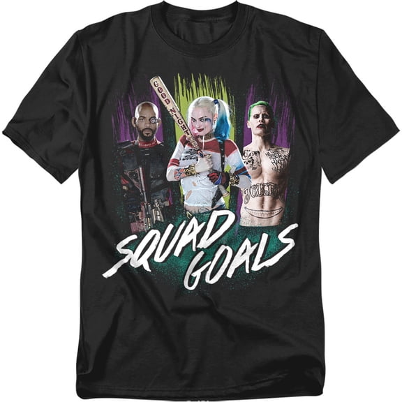 Suicide Squad T-Shirt Trio Squad Goals Unisex Graphic Tee For Men & Women