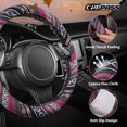 thumbnail image 3 of Boho Steering Wheel Cover, Ethnic Flax Cloth Universal Steering Wheel Cover,Anti-Slip Design, Fit 14.5-15 inches for Vehicles,Cars,SUV,Vans z, 3 of 9