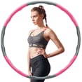 thumbnail image 1 of Weighted Hoola Hoops, Exercise Removable Multiple Assembly Design Professional Fitness Hoola Hoop for Exercise, Weight Loss & Burning Fat, Home Workout Hoola Hoops for Adults, 1 of 6