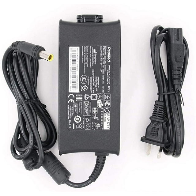 24V 3.75A 90W Ac/Dc Adapter Compatible With Resmed Airsense 10 Air Elite Sense Bipap Machines Aircurve S10 370001 R270-7468 R360-760 370006 R370-7407 Da-90F24 Power Supply Cord Charger