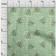 thumbnail image 2 of oneOone Velvet Light Mint Green Fabric Abstract Floral Leaf With Stripes Sewing Craft Projects Fabric Prints By Yard 58 Inch Wide, 2 of 4
