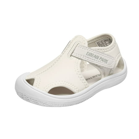 

Dream Pairs Boys Girls Toddler/Little Kid Outdoor Water Shoes Closed Toe Summer Sandals SEA-K WHITE Size 12