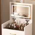 thumbnail image 5 of American Style Vanity With Hidden Organizer - White Bedroom Desk 3 Drawers For, 5 of 5