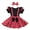 Black + Red, variant on IBTOM CASTLE Baby Girls Polka Dots Tutu Costume Ruffle Short Sleeve Romper with Dot Strap Dress and Headband Princess 1st Birthday Halloween Christmas Party Dress up