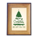 thumbnail image 1 of Feliz árbol de Navidad verde ilustración Marco de imagen marco de escritorio, 1 of 4