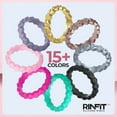 thumbnail image 2 of Rinfit Silicone Rings for Women - Thin & Stackable Rubber Bands for Sports & Yoga, 2 of 3