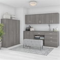 thumbnail image 3 of Pemberly Row Tall Clothing Storage Cabinet in Platinum Gray - Engineered Wood, 3 of 11