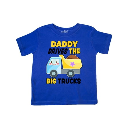 

Inktastic Daddy Drives The Big Trucks with Dump Truck Gift Toddler Boy or Toddler Girl T-Shirt