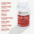 thumbnail image 5 of Protocol Krill Oil 1,000mg - Omega-3 - Heart, Brain, Joint - 60 Softgels, 5 of 6