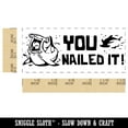 thumbnail image 2 of You Nailed It Hammerhead Shark Teacher Student School Self-Inking Rubber Stamp Ink Stamper - Purple Ink - Small 1-1/2 Inch, 2 of 7