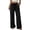 3# Black, variant on Flowy Palazzo Pants for Women with Pockets Casual Wide Leg Pants Lounge Cruise Beach Vacation Clothes Uncuffed Elastic Waist Boho Trousers, Black, 30" Inseam, M
