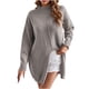 thumbnail image 2 of Suéter de cuello redondo para mujer, suéter informal a rayas con cuello redondo, suéter para mujer, 2 of 3