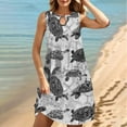 thumbnail image 2 of LYXSSBYX Plus Size Dresses for Curvy Women Women's Round Neck Sleeveless Gradient Tie Dyed Beach Dress, 2 of 9