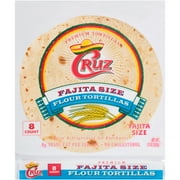 Cruz Flour Fajita Size Tortillas, 12 Oz., 8 Count