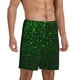 thumbnail image 2 of Fotbe Green Sparkling Pantalones Cortos de Pijama para Hombre, Ropa de Dormir, Pantalones de Pijama Cortos para Hombre-Medium, 2 of 6