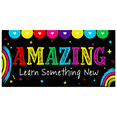 thumbnail image 1 of Colorful and Motivational Backdrop Banner with Amazing Text and Heart Elements Party Decorations for Classroom Celebrations Photo Backdrops Learning Events and Inspirational Gatherings, 1 of 3