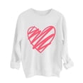thumbnail image 1 of T-shirt à Manches Longues pour Femmes, Col Rond, Imprimé, Mode Urbaine, Colla, Sweat à Capuche, Deux Pièces, Extra Long, 1 of 3