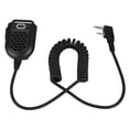 thumbnail image 2 of K Head Mini Walkie talkie Micrófono de mano transceptor portátil con lámpara (negro), 2 of 8