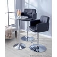 thumbnail image 5 of Bistro Contemporary Adjustable Round Bar Table in Silver by LumiSource, 5 of 6