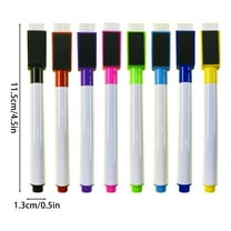 8 Pcs Magnetic Dry Erase Markers Fine Tip,Whiteboard Markers Low Odor,Thin White Board Markers,Large Dry Erase Markers Bulk With Eraser Cap Fine Point for Teacher,Office Supplies,Non-Toxic(Multicolor)