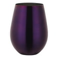 thumbnail image 2 of Yesbay 304 Stainless Steel Wine Glasses Coffee Drink Beverage Beer Drinkware Water Cup,Purple, 2 of 8