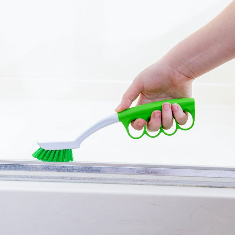Tile and Grout Brush with Unique Cushioned Grip