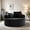 Black, variant on AUU Round Convertible Sofa Bed with Memory Foam & 3 Pillows – Multi-Functional Cloud-Like Circular Couch for Living Room, Apartment, or Office, No Assembly Required