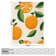 thumbnail image 4 of Shiartex Oranges Leaves Minimalism Flannel Throw Blanket for Couch Sofa Bed All Seasons - Pack of 1, Lightweight & Cozy, Anti-Pilling & Wrinkle-Free, Multiple Sizes Available 50x60in, 4 of 6
